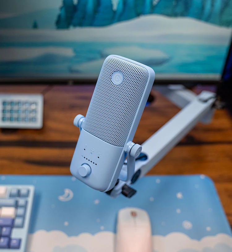 Wave:3 - Glacier Ice | Microphone & Digital Mixing Solution | Elgato